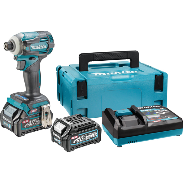 Акумулаторен ударен винтоверт Makita TD001GD201, XGT 40 V max, 220 Nm, 2 × 2,5 Ah / TD001GD201